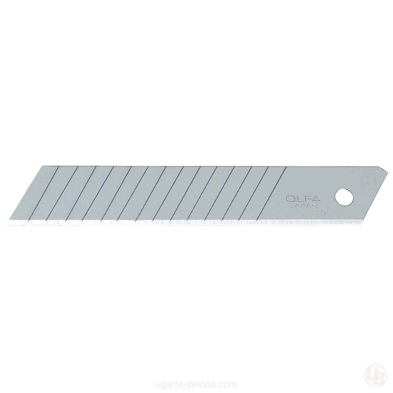 PACK DE 10 CUCHILLAS TROCEABLES 18 MM DOBLE SEGMENTO PLATEADAS