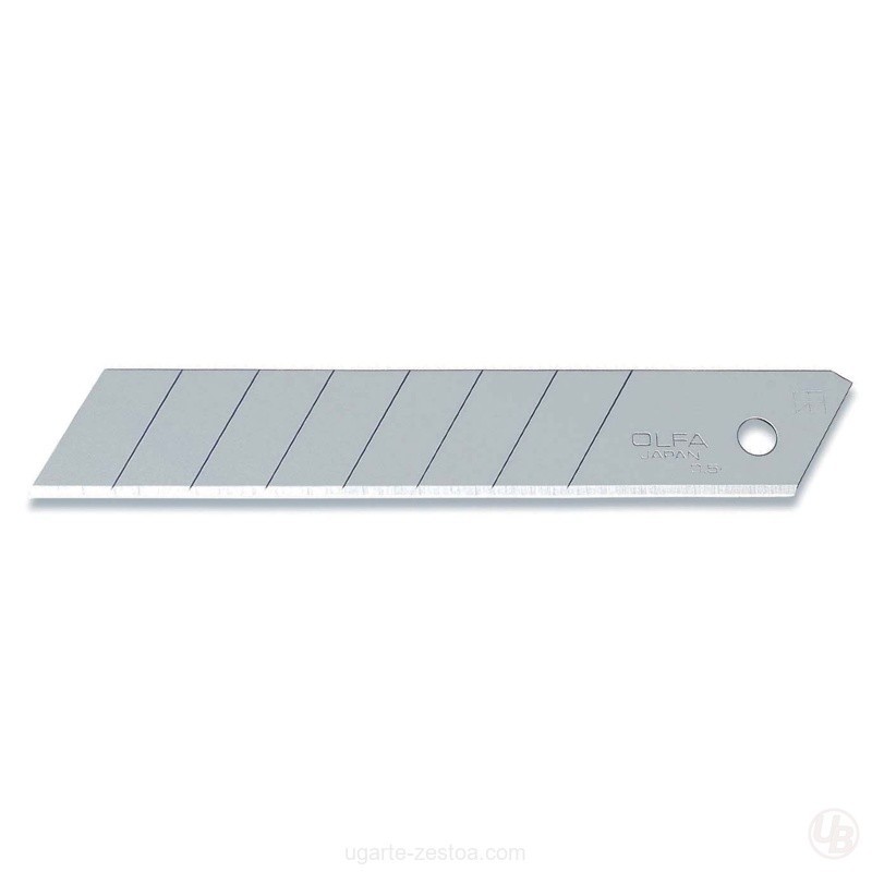 PACK DE 10 CUCHILLAS TROCEABLES 18 MM PLATEADAS EN BLISTER