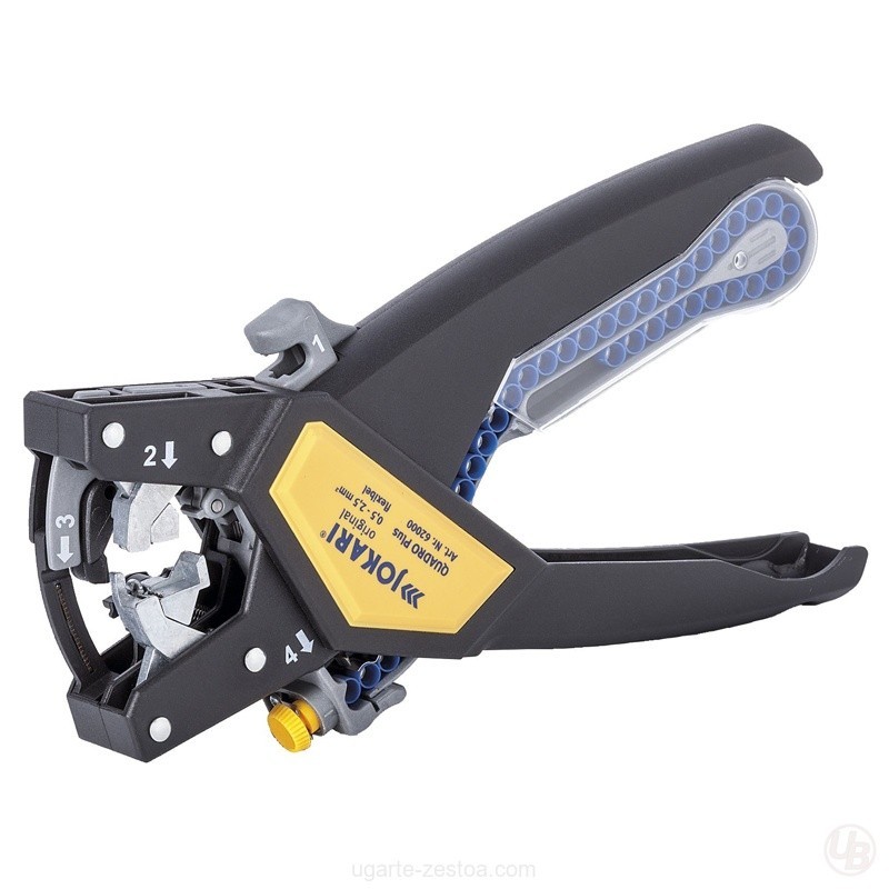 HERRAMIENTA CORTE TORSION PELADO CRIMPACION CABLES QUADROPLUS 0.5-2.5MM2 J62000 JOKARI