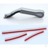 TIRAS DE 50 MANGUITOS GRISES DE 0.75 MM2 X 8 MM PARA QUADRO PLUS 10 UDS.