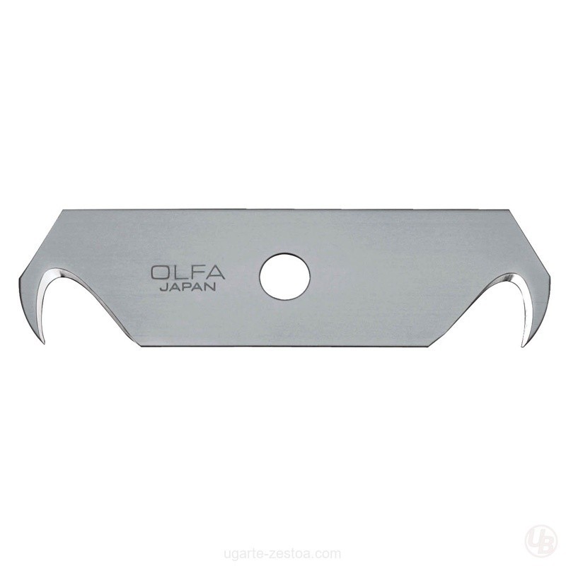 PACK DE 5 CUCHILLAS-GANCHO 64X17.5X0.4 MM PLATEADAS