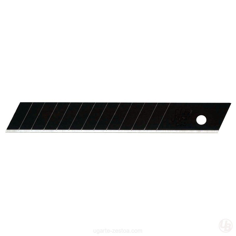 PACK DE 10 CUCHILLAS TROCEABLES 12.5 MM ULTRA-FLEXIBLE NEGRAS