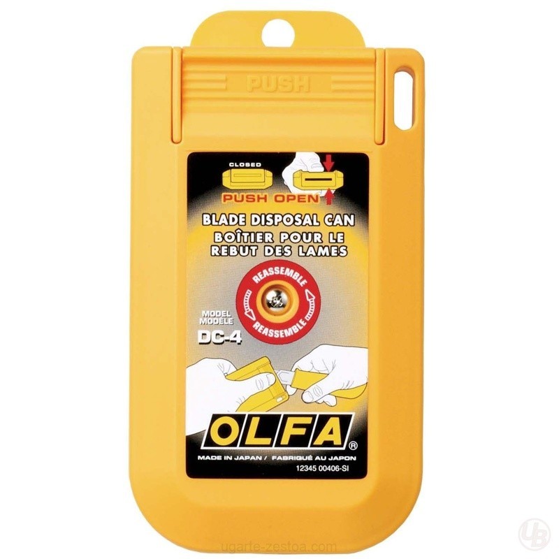 CONTENEDOR PARA CUCHILLAS USADAS CON TAPA
