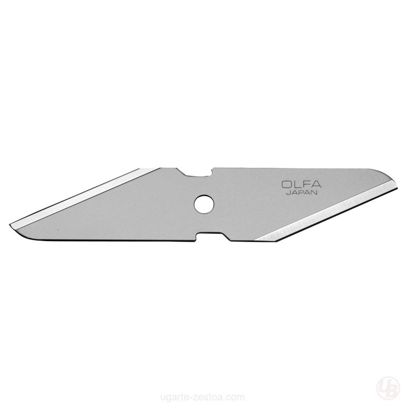 PACK DE 2 CUCHILLAS DOBLE FILO 98X18X1 MM PLATEADAS