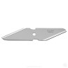 PACK DE 2 CUCHILLAS DOBLE FILO 98X18X1 MM PLATEADAS