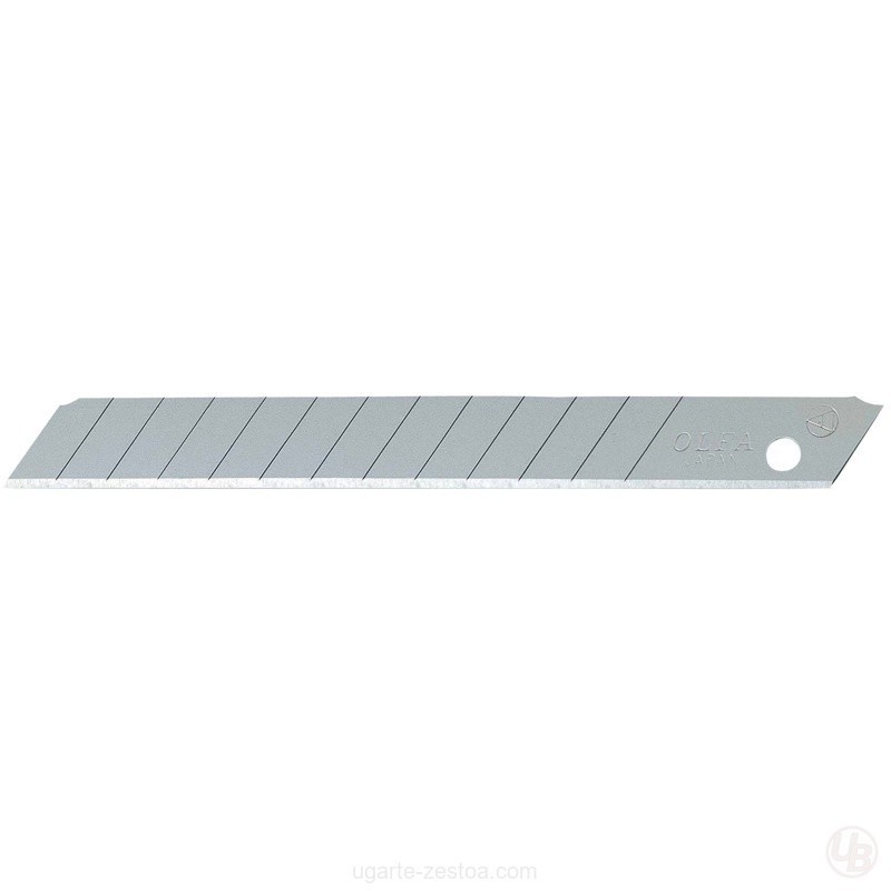 PACK DE 10 CUCHILLAS TROCEABLES 9 MM PLATEADAS