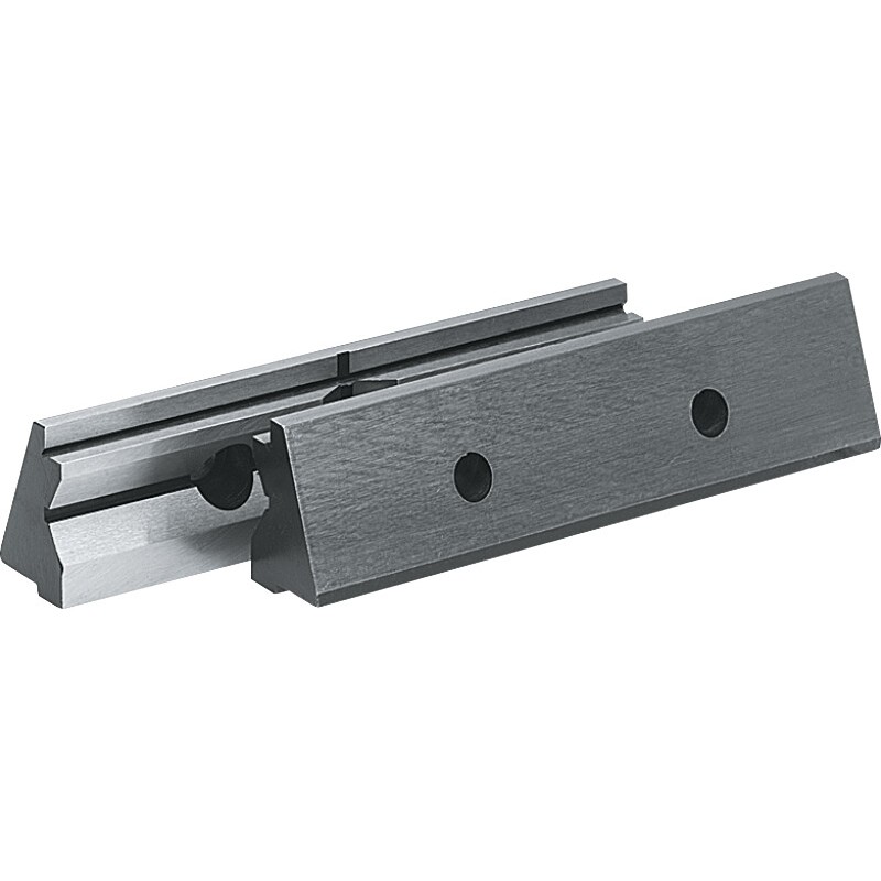 BISON JUEGO DE GARRAS CON RANURADO PARA MORDAZA MECANICA MODULAR DE ALTA PRECISION TIPO 6620 125 MM