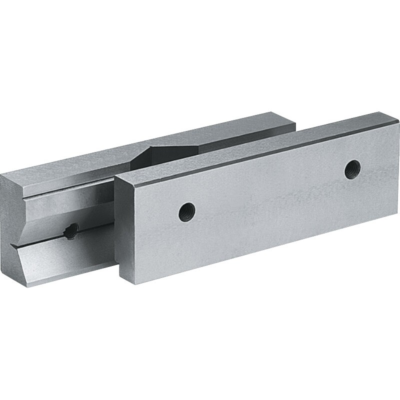 BISON JUEGO DE GARRAS CON RANURADO PARA MORDAZA MECANICA TIPO 6512.6530. 6537 100 MM