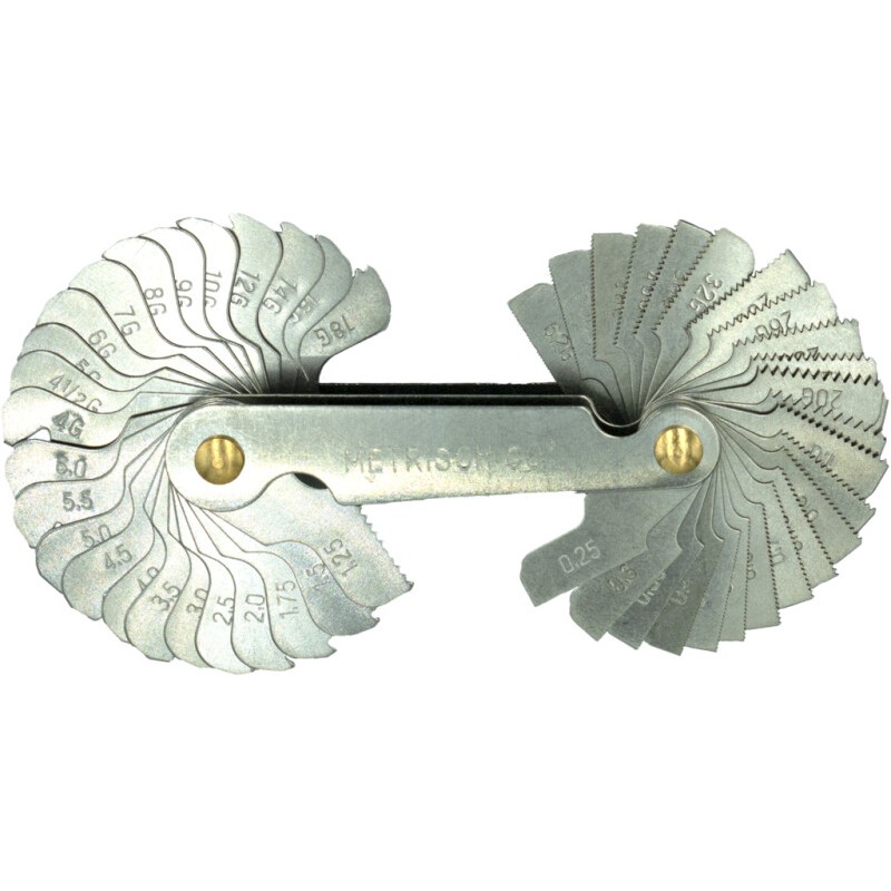 CALIBRE DE PASO DE ROSCA ECO PRO METRICA. BSW WHITWORTH M-P0.25-6.0/BSW-TPI4-28