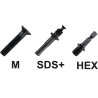 ACCESORIOS PARA PORTABROCAS. TORNILLO PARA PORTABROCAS A LA IZQUIERDA. ADAPTADOR SDS DIN 3126-DIN ISO 1173 E6.3 1/4b