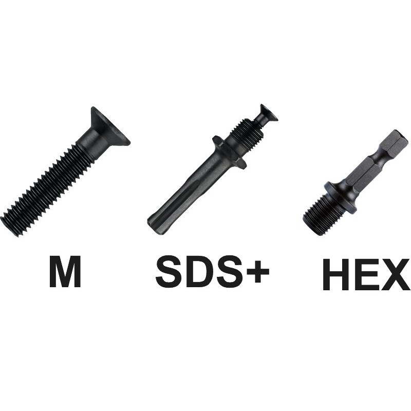 ACCESORIOS PARA PORTABROCAS. TORNILLO PARA PORTABROCAS A LA IZQUIERDA. ADAPTADOR SDS TORNILLO PARA PORTABROCAS M5X0.8 A