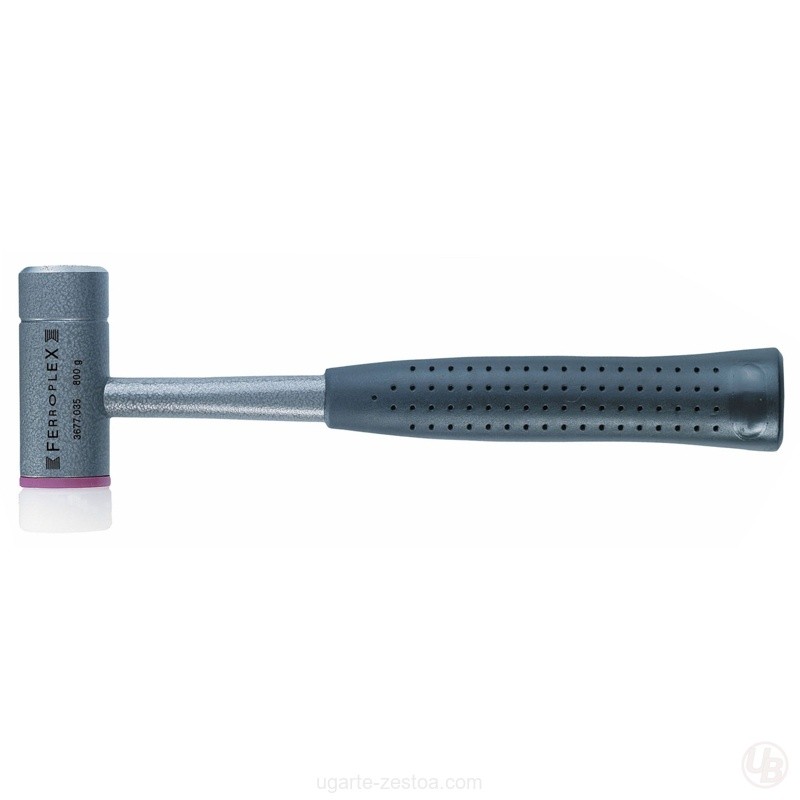 MARTILLO DE ACERO + MAZA DE NYLON FERROPLEX 30 MM LARGO 290 MM