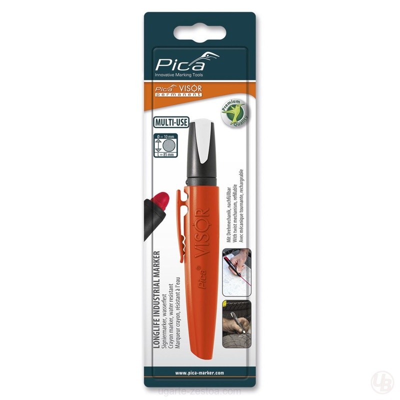 990/52/SB-MARCADOR INDUSTRIAL VISOR PERMANENTE BLANCO EN BLISTER