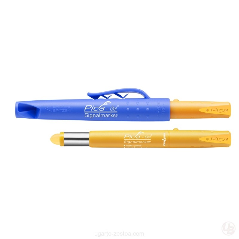 8084/SB-MARCADOR PERMANENTE GEL AMARILLO EN BLISTER