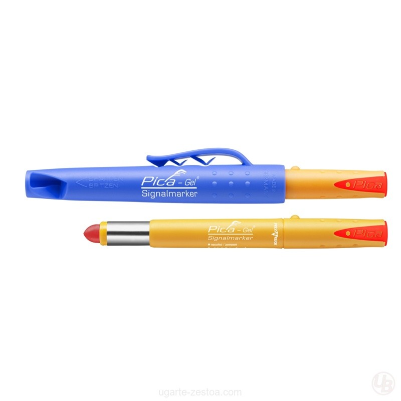 8082/SB-MARCADOR PERMANENTE GEL ROJO EN BLISTER