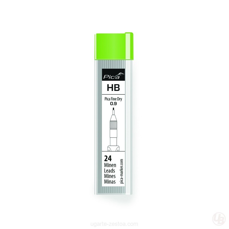 ESTUCHE DE 24 MINAS DE GRAFITO 0.9 HB FINE DRY