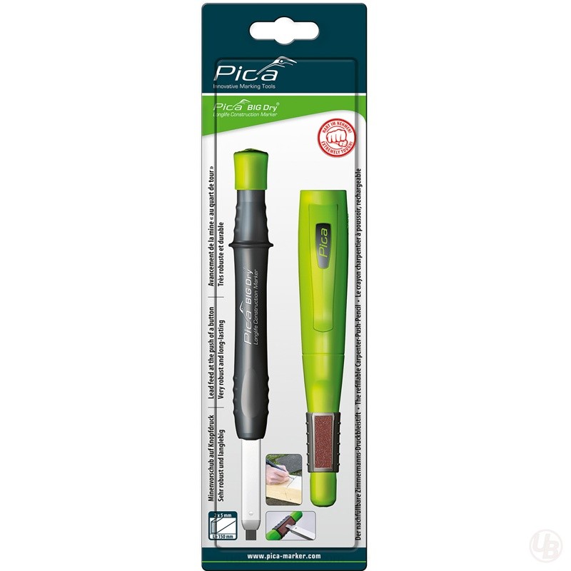 PORTAMINAS DE CARPINTERO CON MINA DE GRAFITO EN BLISTER