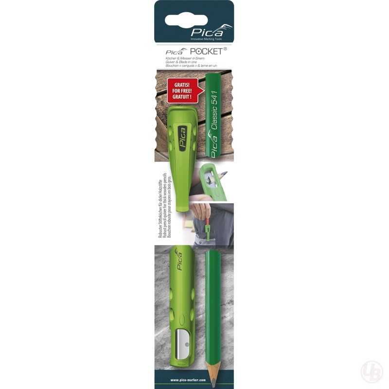 CONJUNTO FUNDA PICA POCKET + LAPIZ PICA CLASSIC ALBANIL DE 240 MM