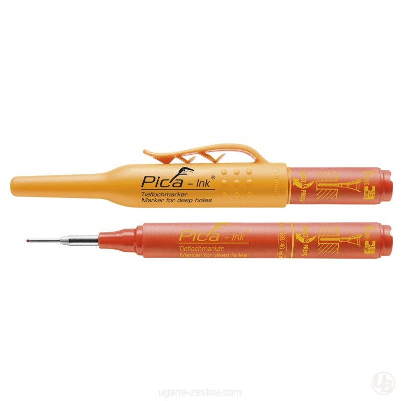 150/40-MARCADOR PERMANENTE DE TINTA PARA AGUJEROS PROFUNDOS INK ROJO