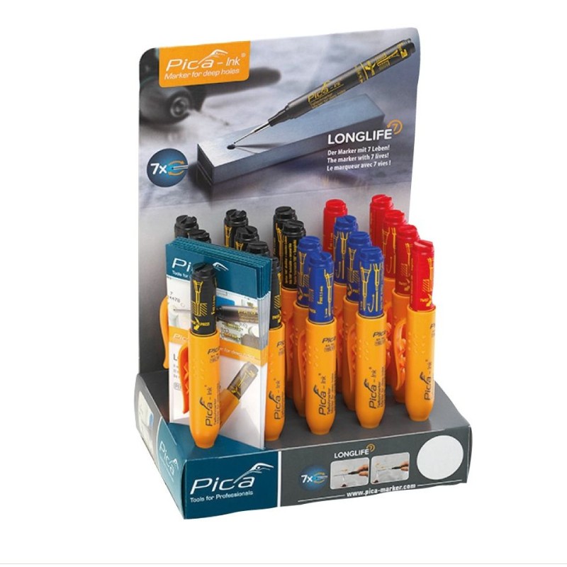 150/20-EXPOSITOR INK NEGRO. ROJO. AZUL