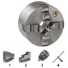 BISON DIN 6350 PLATO DE SUJECION AUTOCENTRADOR DE 4 GARRAS. ACERO. TIPO 3704 315 MM