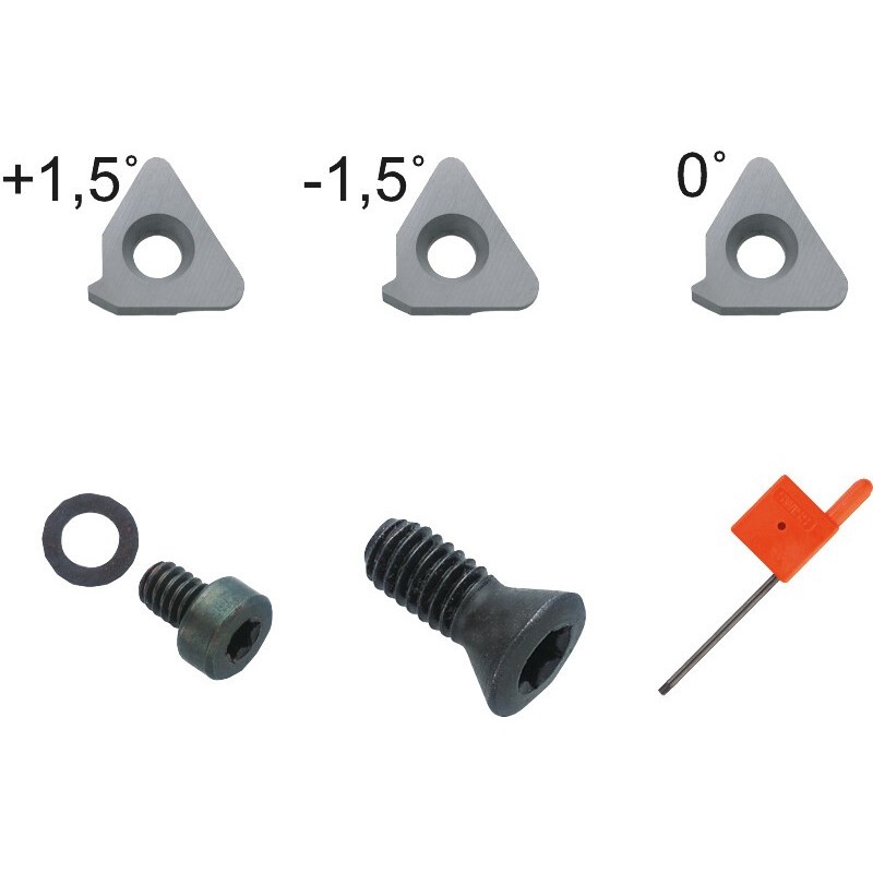 COMPONENTES. PORTAPLAQUITA PARA ROSCAR LLAVE TORX T10 PARA TAMACO 16