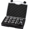 JUEGO DE PORTAPINZAS. PINZAS Y LLAVE PARA PERFORADORA DE NUCLEO 4-12MM + M8. M10. M12. M16