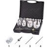 JUEGO DE CORONAS PERFORADORAS. MULTI-PURPOSE CON PUNTA MD 61.130 19. 22. 29. 35. 38. 44. 51. 57. 64 MM