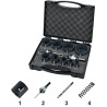JUEGO DE CORONAS PERFORADORAS HSS-CO 8% BI-METAL 61.105 16. 19. 22. 25. 29. 32. 35. 38. 44. 51. 68. 76 MM