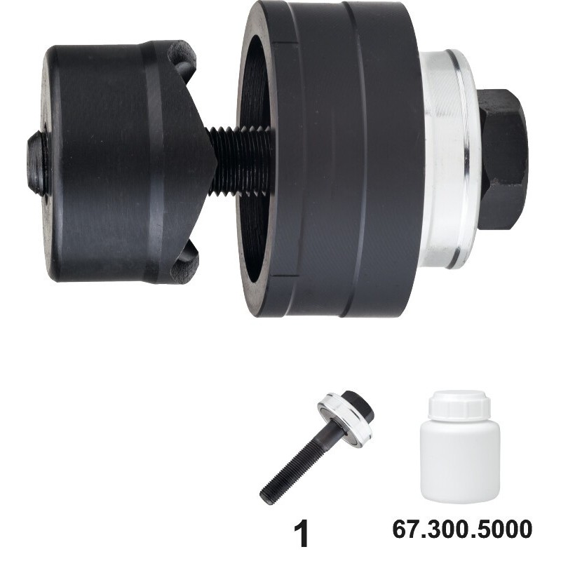 SACABOCADO PARA USO MANUAL E HIDRAULICO. CON TORNILLO Y RODAMIENTO DE BOLAS 25 MM