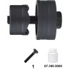 SACABOCADO PARA USO MANUAL E HIDRAULICO. CON TORNILLO 54 MM