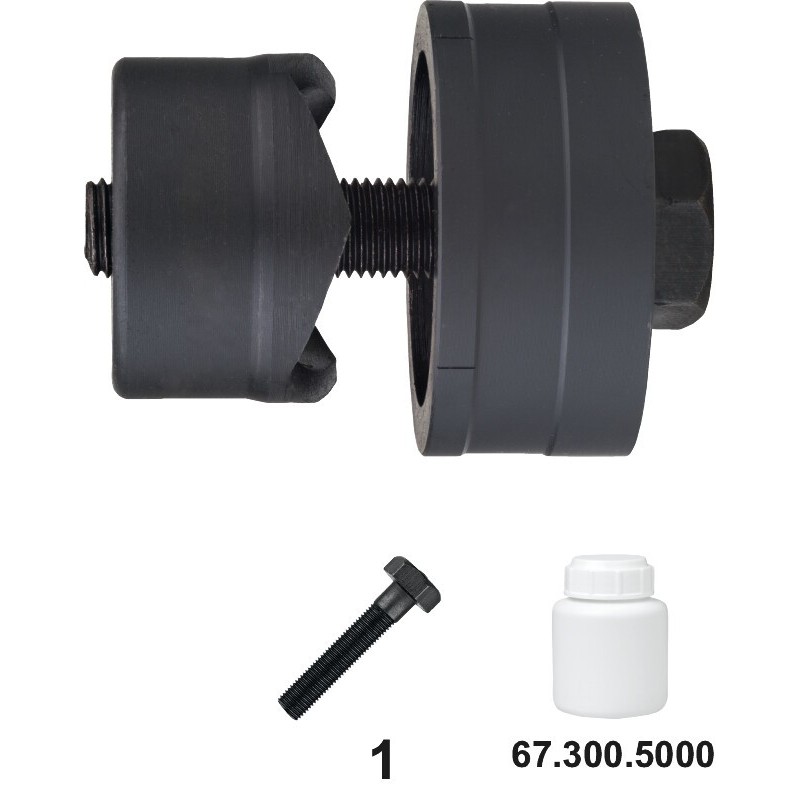 SACABOCADO PARA USO MANUAL E HIDRAULICO. CON TORNILLO 30.5 MM