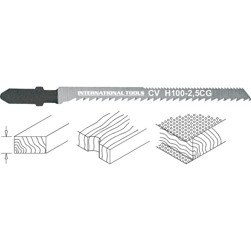 HOJAS DE SIERRA DE CALAR CROMO VANADIUM H 125-2.5 UD. EMBALAJE 5